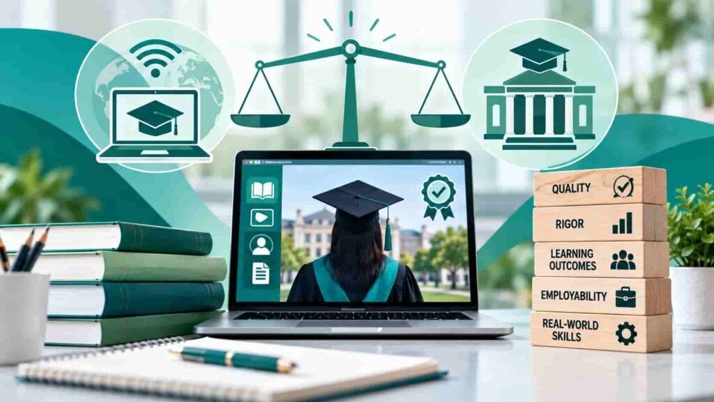Online Degrees Deserve Fair Evaluation